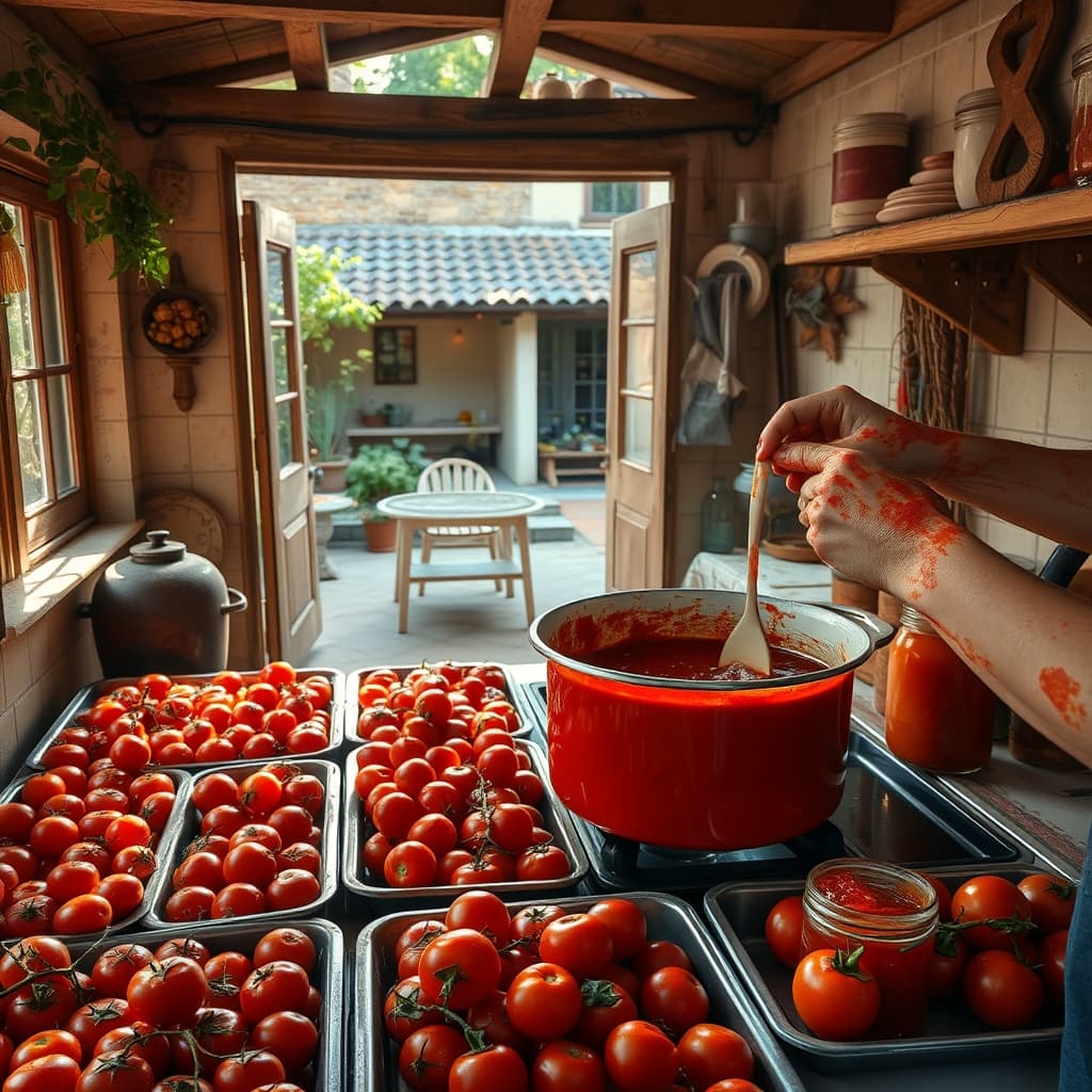 the Days Marked by Tomato Paste: How do They Tell the Character of the Home Kitchen?