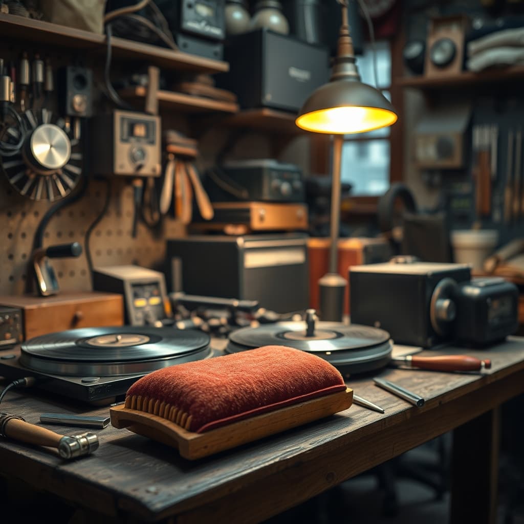 Record Cleaning Brush: Explaining Why It Found a Second Life in Repairmen’s Hands, Settling Gently into Urban Memory Amid the Hope That Sharpened as the Antenna Turned