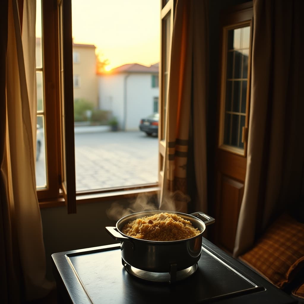 When Street-Corner Chickpea Rice Reached the Table, Why Did the Whole House Fill with the Same Scent, Blending into a Silent Summer Evening Along the Stone Pavements?