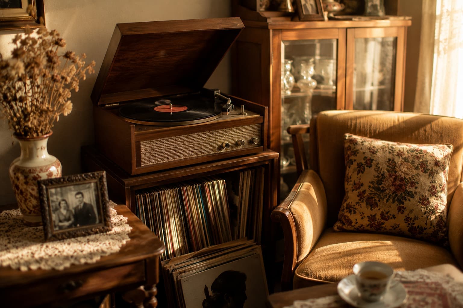 Record Players And Family Salon Evenings