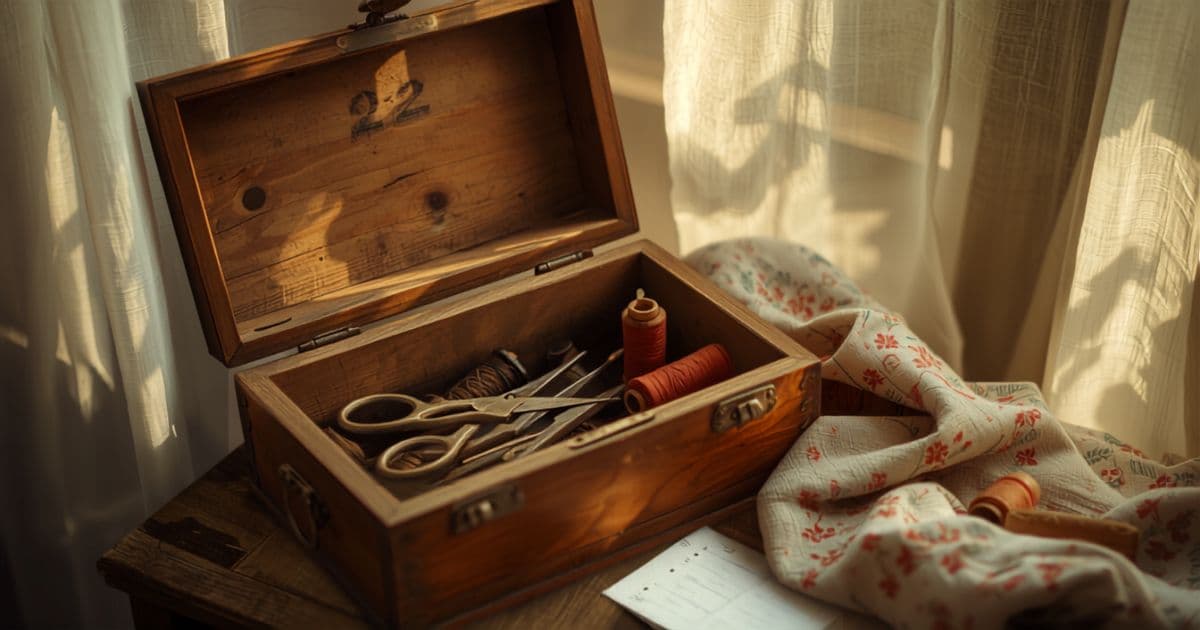 Wooden Sewing Boxes And Hidden Stories