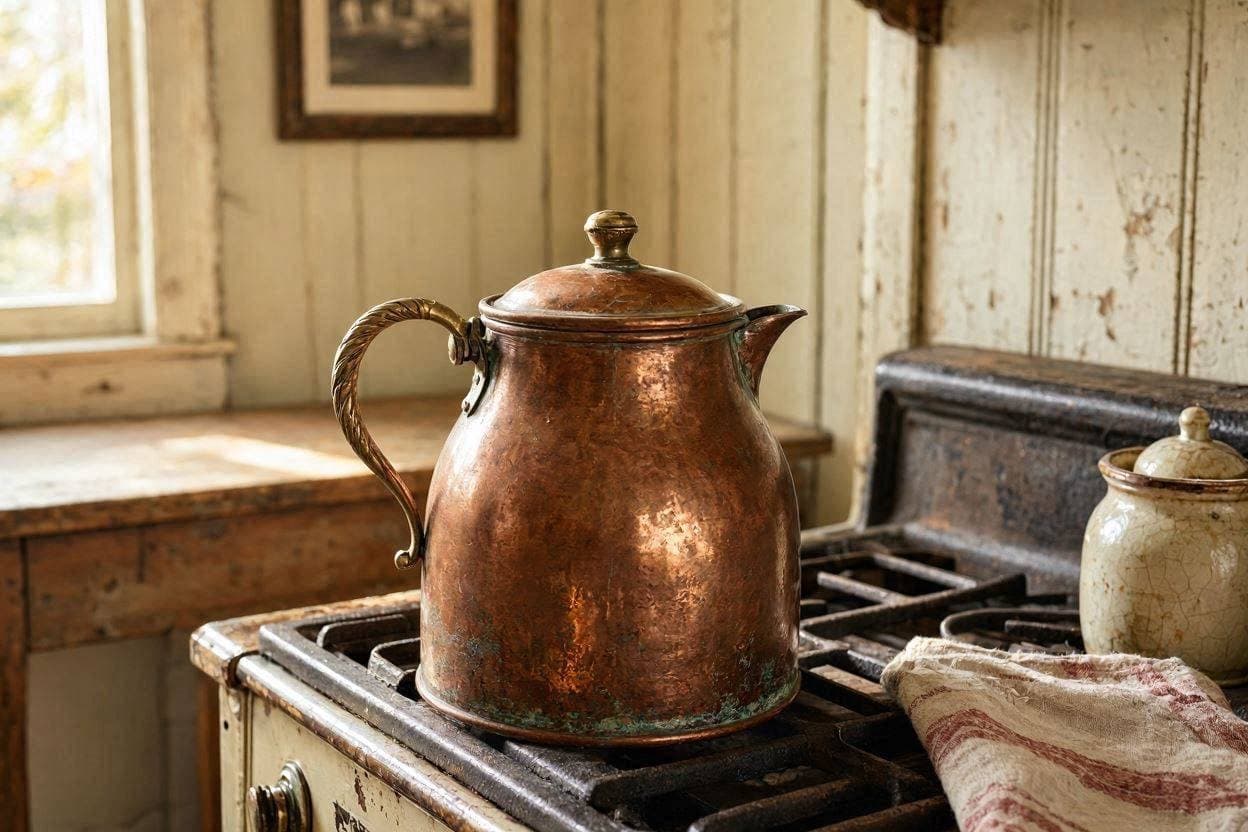 Copper Coffee Pots And Everyday Traces