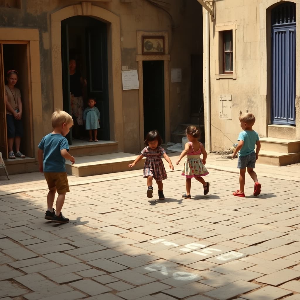 Why the Hours Spent with Hopscotch-Drawn Pavements Never Disappeared from Children's Memory