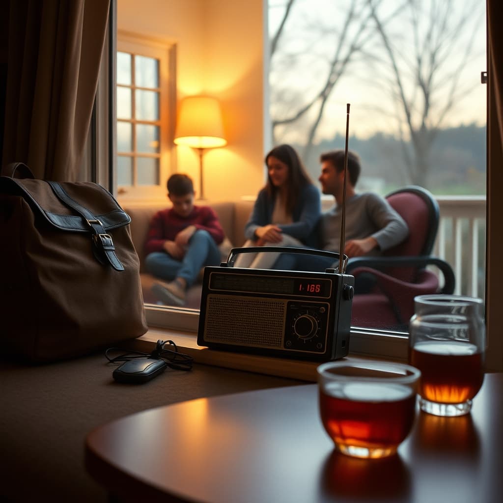 Pocket Radio: It Tells the Unforgotten Excitement of the Analog Age Within the Quiet Anticipation of Families Gathered in the Living Room, with a Rhythm Stretching from School-Road Rush to Night
