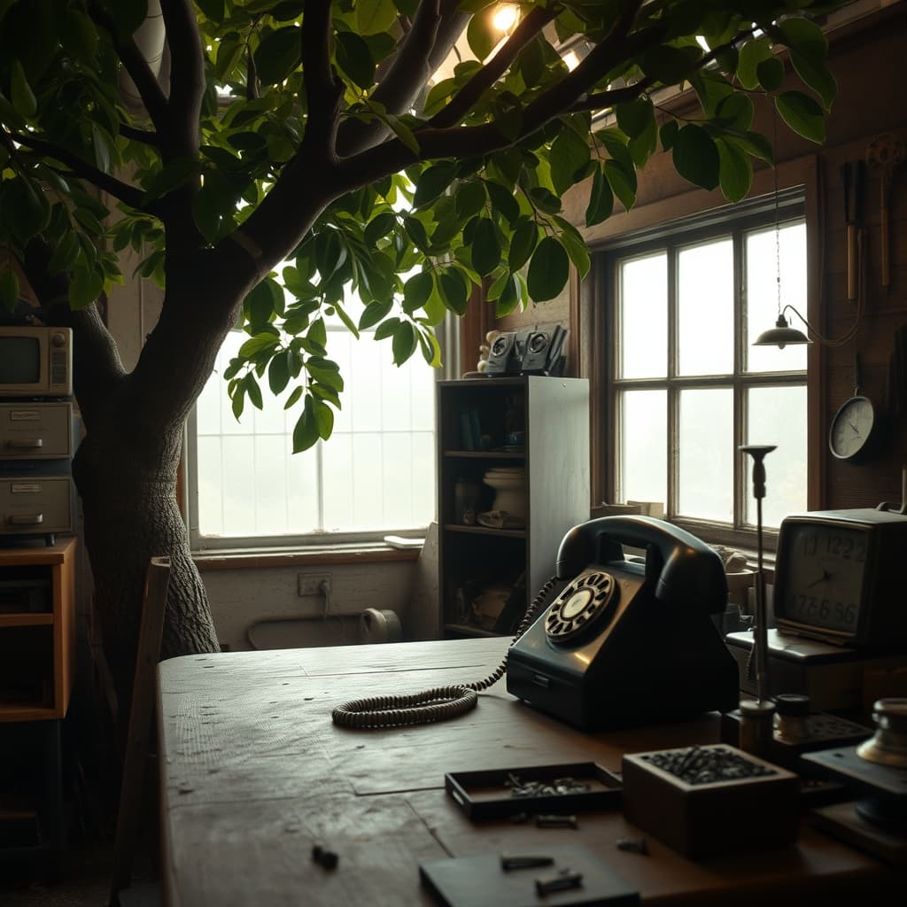 Hope Becoming Clearer as the Antenna Turns and the Rotary Telephone: Explaining Why It Found a Second Life in Repairers' Hands by Taking Shelter in a Plane Tree's Shade After Window Fog