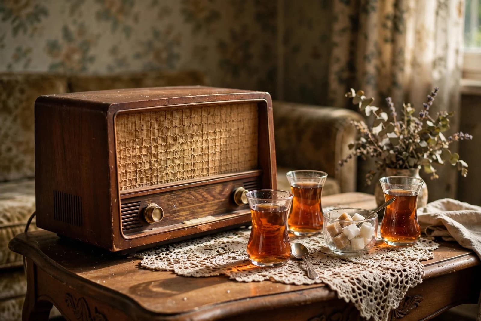 Family Radios And Quiet Salon Excitement