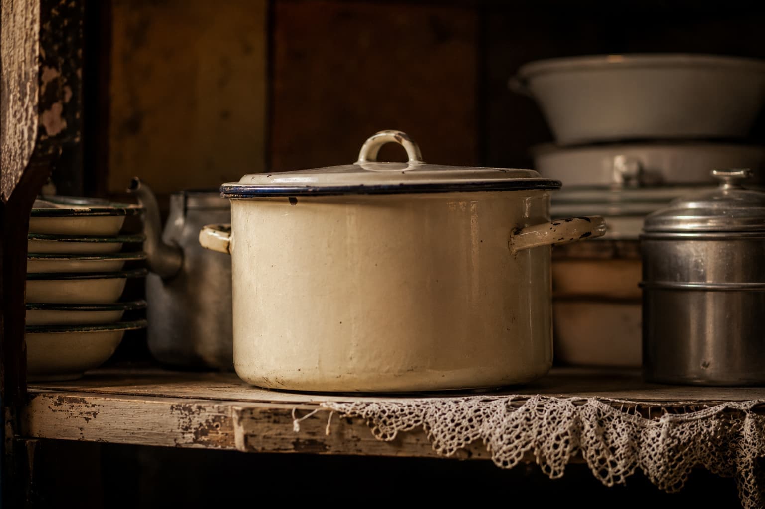 Enamel Pots And Family Kitchen Heritage