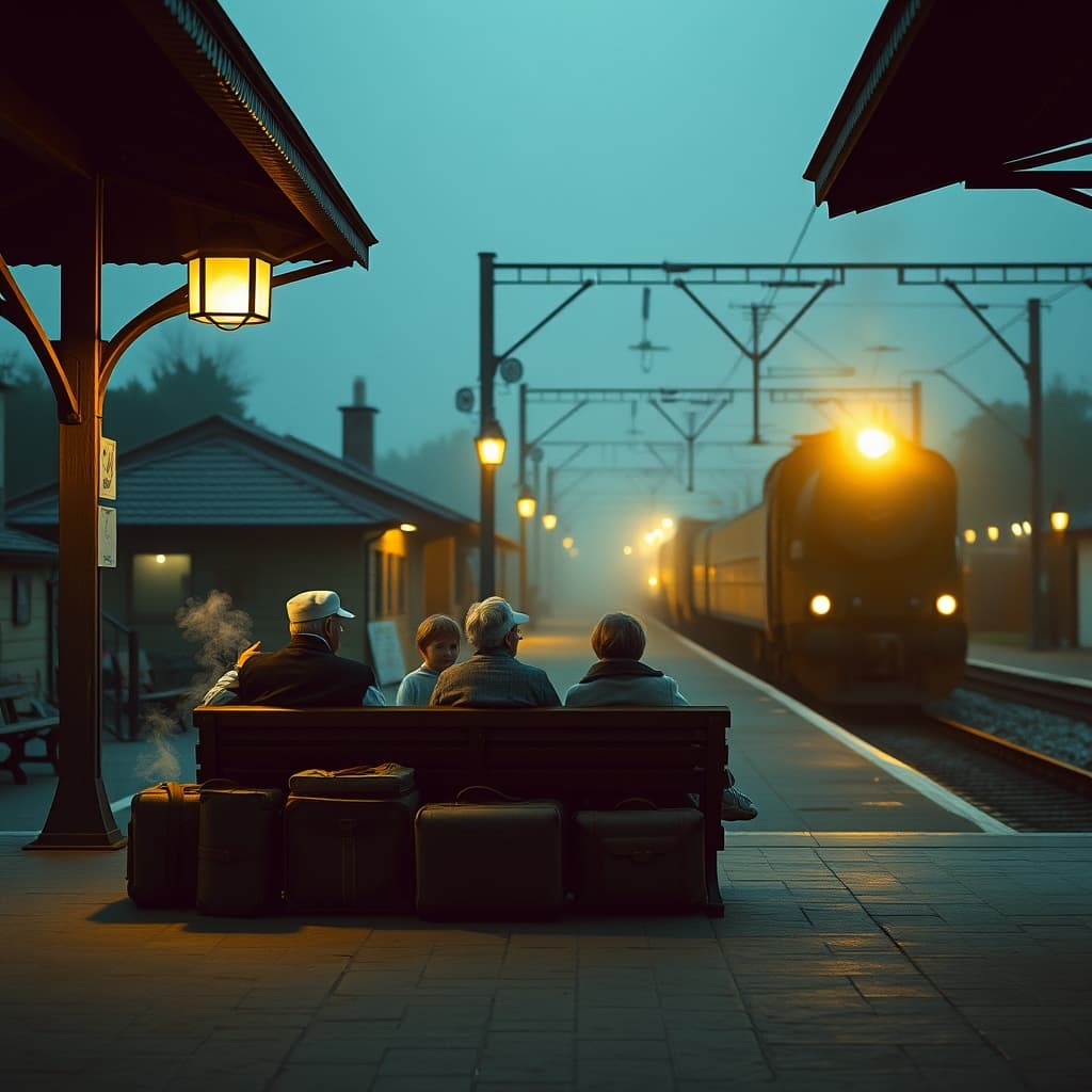 small-town-station-farewell-reunion-bench-memory