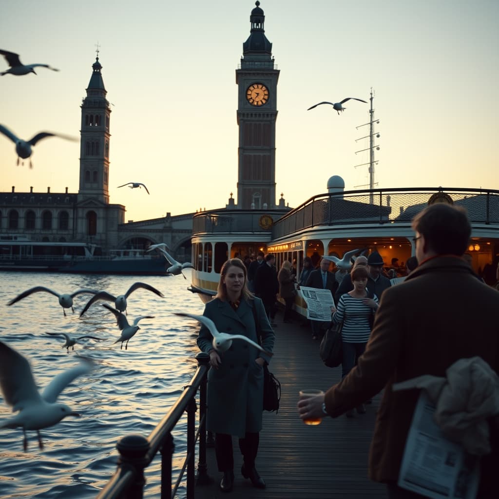 spring-evening-city-lines-ferry-memory