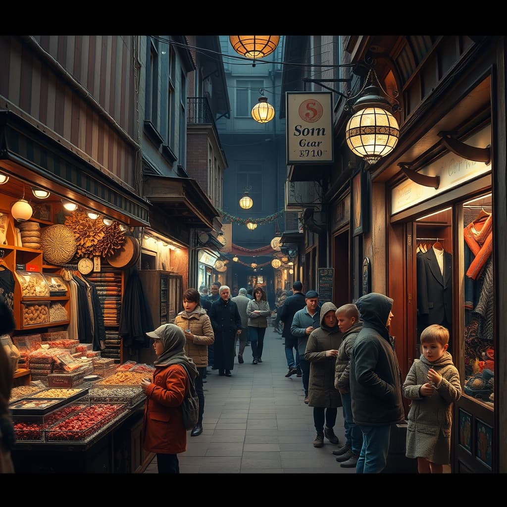 eve-of-holiday-rush-old-city-heart