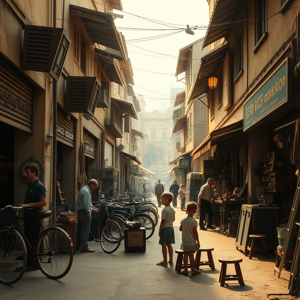 the Industrious Crowd of the Repairmen’s Street in the Ease of Holiday Days: How Did It Nourish a Generation’s Sense of Security?