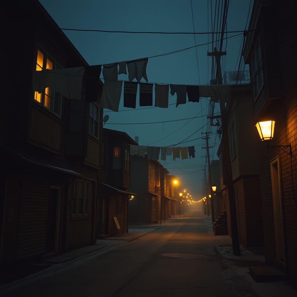 winter-night-clotheslines-old-neighborhood