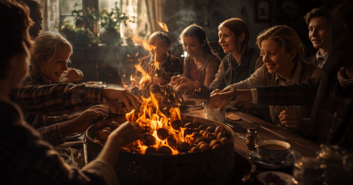 Coal-Fire Chestnuts And Family Memory