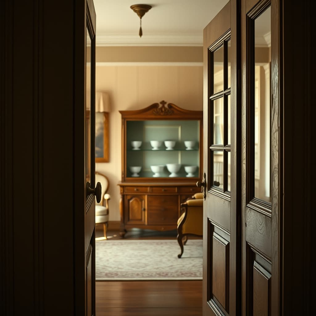 the Brass Door Knocker and the Most Visible Corner of the Living Room Display Cabinet: How It Reflected the Taste of an Era