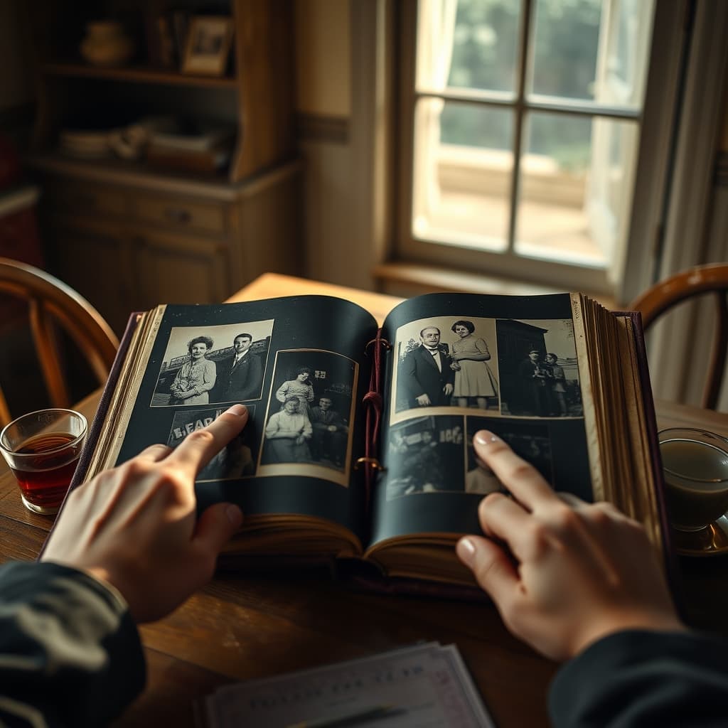 the Ribboned Photo Album and Its Quiet Splendor Hidden on Kitchen Shelves: How Did It Become a Family Legacy?